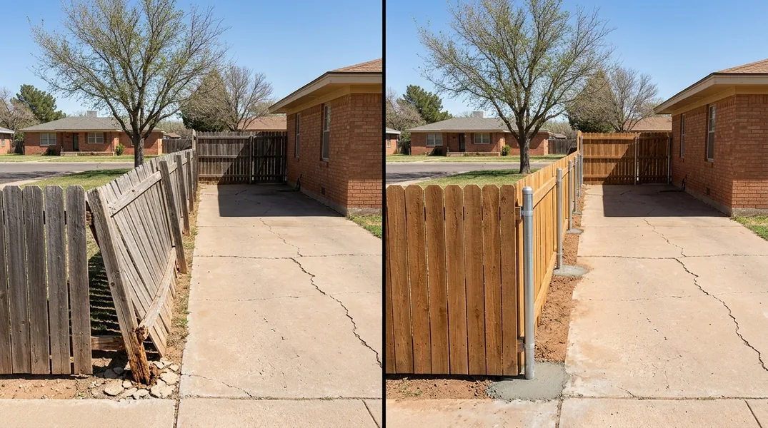 Why Lubbock Fences Lean: South Plains Wind, Caliche and the Right Fix