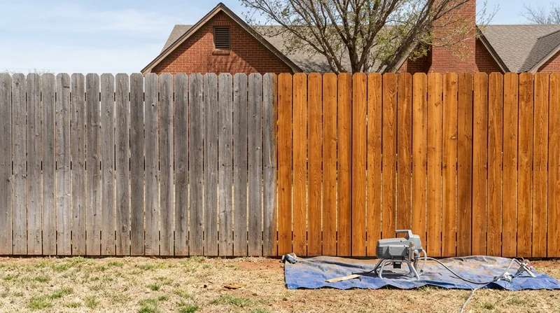 Fence Staining & Restoration Lubbock